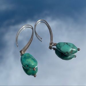 turquoise dangling earrings